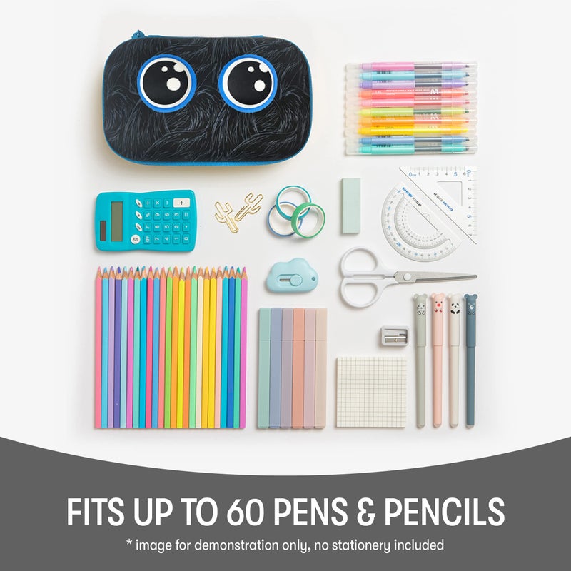 ZIPIT Beast Pencil Box for Boys, Large Capacity Fun Pencil Case for School, Stationery Organizer Box, Black - Image 4